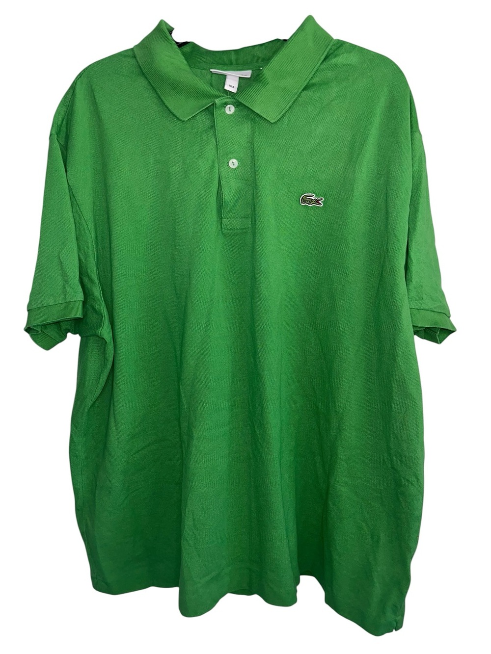 Lacoste Men’s 2XLB Green Classic Fit Short Sleeve Polo Shirt Crocodile Logo